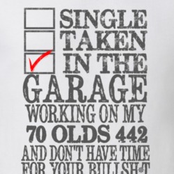 Single Taken In The Garage 1970 OLDSMOBILE 442 Distressed Look Muscle 