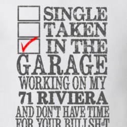 Single Taken In The Garage 1971 BUICK RIVIERA Distressed Look Muscle C
