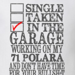 Single Taken In The Garage 1971 DODGE POLARA Distressed Look Muscle Ca