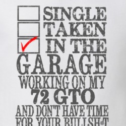 Single Taken In The Garage 1972 PONTIAC GTO Distressed Look Muscle Car