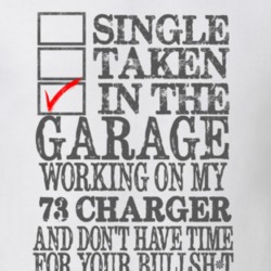 Single Taken In The Garage 1973 DODGE CHARGER Distressed Look Muscle C