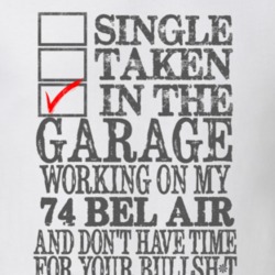 Single Taken In The Garage 1974 CHEVY BEL AIR Distressed Look Muscle C