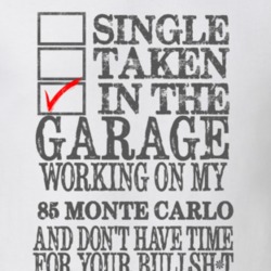 Single Taken In The Garage 1985 CHEVROLET MONTE CARLO Distressed Look 