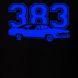 1968 Chey Nova Side Engine Size Royal Blue Print Custom Shirt