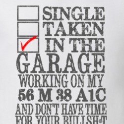 Single Taken in the Garage With Jeep 1956 M 38 A1C Funny Jeep T Shirt
