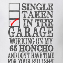Single Taken in the Garage With Jeep 1965 Honcho Funny Jeep T Shirt