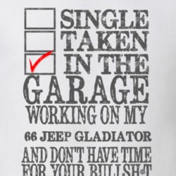 Single Taken in the Garage With Jeep 1966 Jeep Gladiator Funny Jeep T 