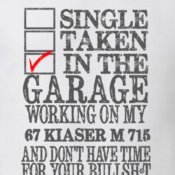 Single Taken in the Garage With Jeep 1967 Kiaser M 715 Funny Jeep T Sh