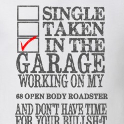 Single Taken in the Garage With Jeep 1968 Open Body Roadster Funny Jee