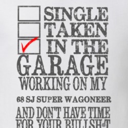 Single Taken in the Garage With Jeep 1968 SJ Super Wagoneer Funny Jeep