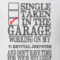 Single Taken in the Garage With Jeep 1971 Revival Jeepster Funny Jeep 