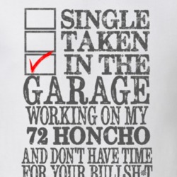 Single Taken in the Garage With Jeep 1972 Honcho Funny Jeep T Shirt