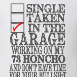 Single Taken in the Garage With Jeep 1973 Honcho Funny Jeep T Shirt