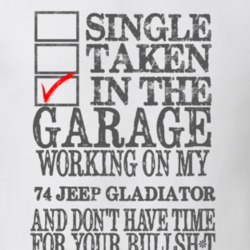 Single Taken in the Garage With Jeep 1974 Jeep Gladiator Funny Jeep T 
