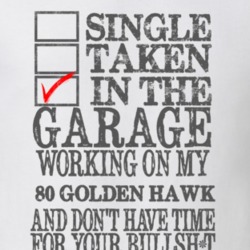 Single Taken in the Garage With Jeep 1980 Golden Hawk Funny Jeep T Shi
