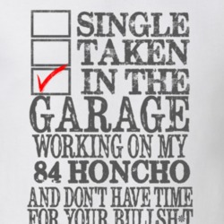 Single Taken in the Garage With Jeep 1984 Honcho Funny Jeep T Shirt