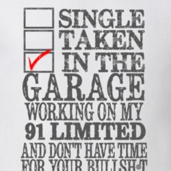 Single Taken in the Garage With Jeep 1991 Limited Funny Jeep T Shirt