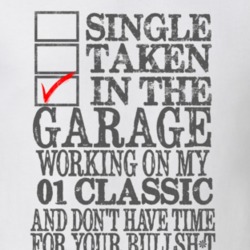 Single Taken in the Garage With Jeep 2001 Classic Funny Jeep T Shirt