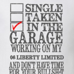 Single Taken in the Garage With Jeep 2006 Liberty Limited Funny Jeep T