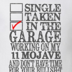 Single Taken in the Garage With Jeep 2011 Mojave Funny Jeep T Shirt