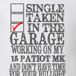 Single Taken in the Garage With Jeep 2015 Patiot MK Funny Jeep T Shirt