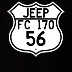 Highway Route Sign Jeep 1956 FC 170 T Shirt