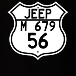 Highway Route Sign Jeep 1956 M 679 T Shirt