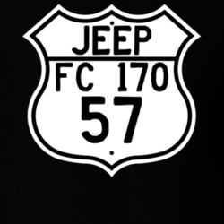 Highway Route Sign Jeep 1957 FC 170 T Shirt