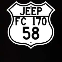 Highway Route Sign Jeep 1958 FC 170 T Shirt
