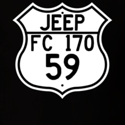 Highway Route Sign Jeep 1959 FC 170 T Shirt