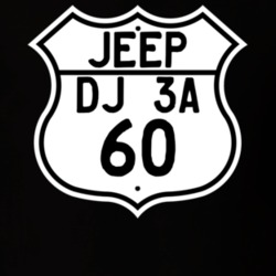 Highway Route Sign Jeep 1960 DJ 3A T Shirt