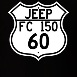 Highway Route Sign Jeep 1960 FC 150 T Shirt