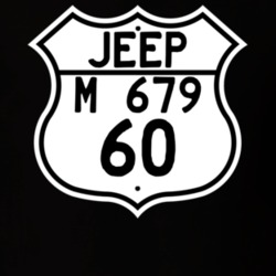 Highway Route Sign Jeep 1960 M 679 T Shirt