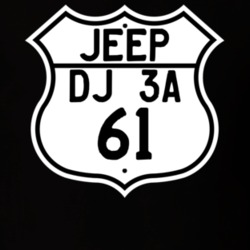 Highway Route Sign Jeep 1961 DJ 3A T Shirt