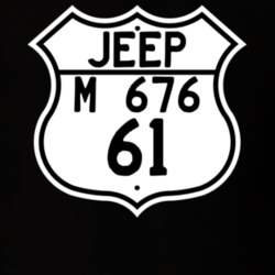 Highway Route Sign Jeep 1961 M 676 T Shirt