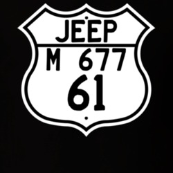 Highway Route Sign Jeep 1961 M 677 T Shirt
