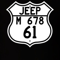 Highway Route Sign Jeep 1961 M 678 T Shirt