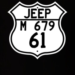 Highway Route Sign Jeep 1961 M 679 T Shirt