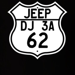 Highway Route Sign Jeep 1962 DJ 3A T Shirt