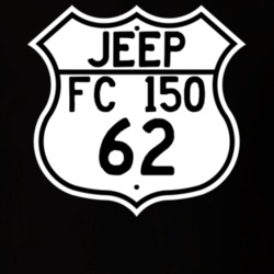 Highway Route Sign Jeep 1962 FC 150 T Shirt