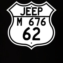 Highway Route Sign Jeep 1962 M 676 T Shirt