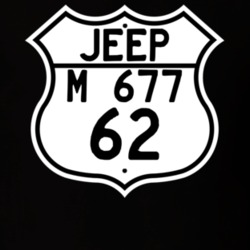 Highway Route Sign Jeep 1962 M 677 T Shirt