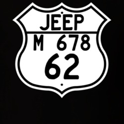 Highway Route Sign Jeep 1962 M 678 T Shirt