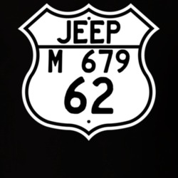 Highway Route Sign Jeep 1962 M 679 T Shirt