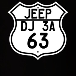Highway Route Sign Jeep 1963 DJ 3A T Shirt