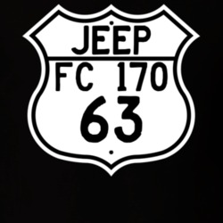 Highway Route Sign Jeep 1963 FC 170 T Shirt