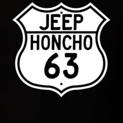 Highway Route Sign Jeep 1963 Honcho T Shirt