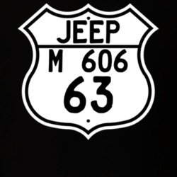 Highway Route Sign Jeep 1963 M 606 T Shirt