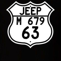 Highway Route Sign Jeep 1963 M 679 T Shirt