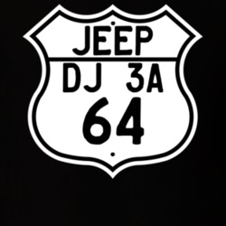 Highway Route Sign Jeep 1964 DJ 3A T Shirt